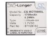 Replacement Battery Fly for IQ 451 Vista - 5