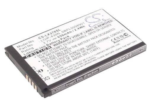 LG LGIP-430N SBPL0098901 Battery Replacement for 990G C320 - 1