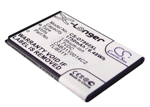 Alcatel CAB31Y0008C2 CAB31Y0014C2 TLiB31Y Battery Replacement for One Touch 955 - 1
