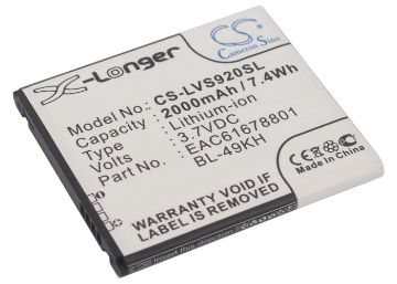 LG BL-49KH EAC61678801 Battery Replacement for LU6200 Nitro HD - 1