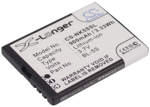 Replacement Battery Nokia BL-5S for 2330 Classic - 1