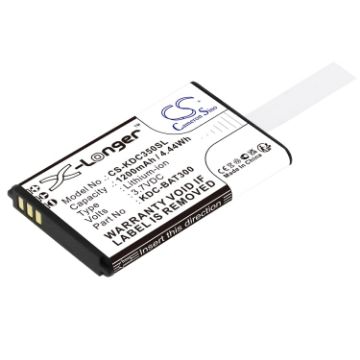 Koamtac KDC-BAT300 Battery Replacement for KDC-250 KDC-300 - 1