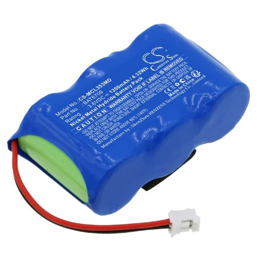 Battery Replacement Micro Medical BAT6709 for MicroLoop 3535 Spirometer - 1