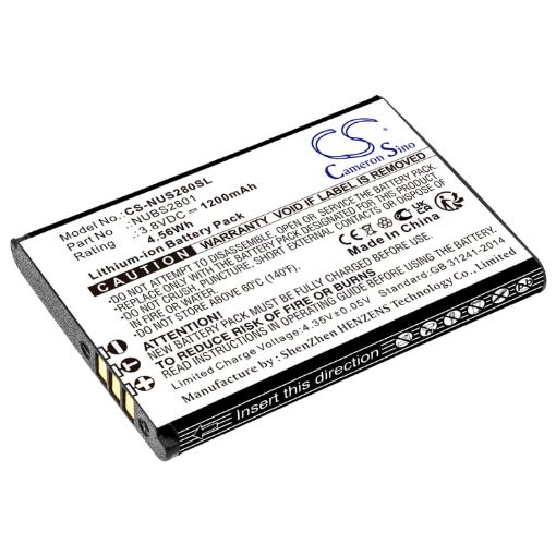 Battery Replacement Nuu NUBS2801 for Mobile F4L 4G LTE S2801L - 1