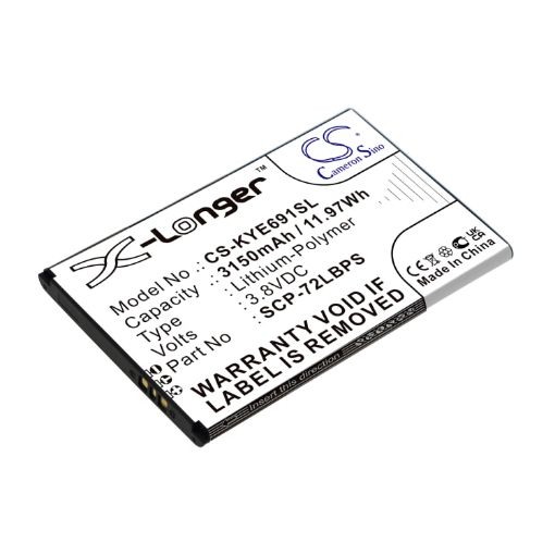 Kyocera 5AAXBT122JAA SCP-72LBPS Battery Replacement for DuraForce Pro 2 E6910 - 1