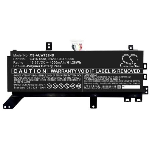 Battery Replacement Asus 0B200-03460000 C41N1838 for ProArt StudioBook Pro X - 1