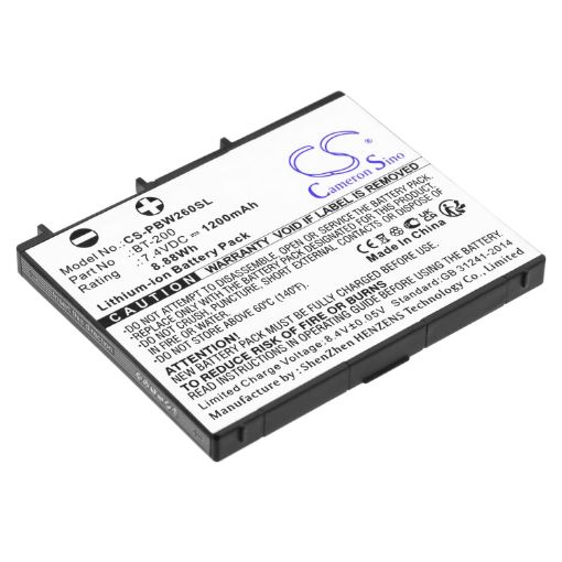 Brother BT-200 Battery Replacement for MW-260 MPrint Portable Printer - 1