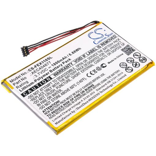Fiio AEC404677 Battery Replacement for FX1221 X1 ii - 1
