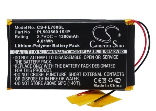 Fiio PL503560 1S1P Battery Replacement for EO7K - 1