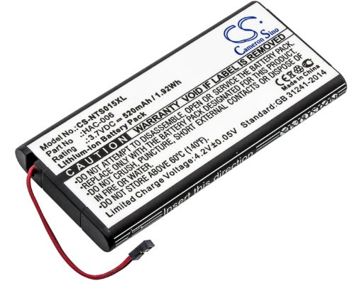 Nintendo HAC-006 HAC-BPJPA-C0 Battery Replacement for HAC-015 HAC-016 - 1