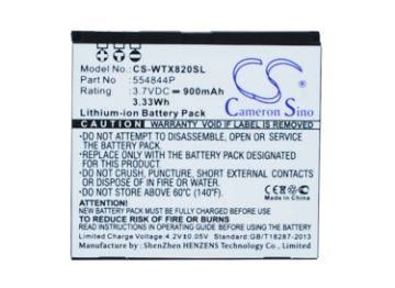 Battery Replacement Wayteq 554844P for X820 X850 - 1