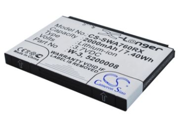 Picture of Battery Replacement Sierra Wireless 5200008 W-3 for Aircard 760 Aircard 760s