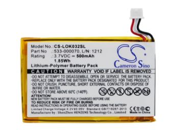 Picture of Battery Replacement Logitech 533-000070 L/N: 1212 for Ultratin Keyboard Cover Y-R0032