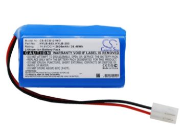 Biocare HYLB-293 HYLB-683 Battery Replacement for ECG-1200 ECG-1201 - 1