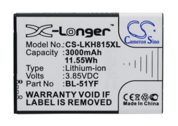 LG BL-51YF BL-51YH Battery Replacement for DS1402 G Stylo - 1