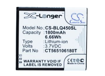 Blu CT565106180T Battery Replacement for Quattro 4.5 - 1