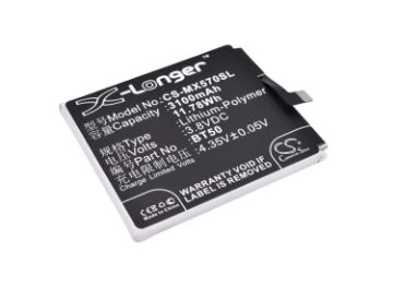 Meizu BT50 Battery Replacement for Blue Charm Metal Dual SIM TD-L - 1