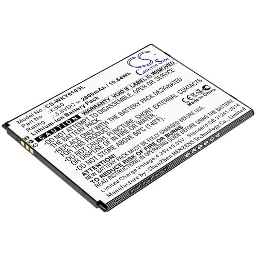 Battery Replacement Wiko K560 for W-K560 Y61 - 1