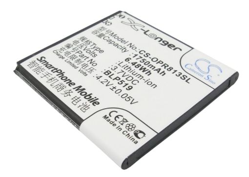 Replacement Battery Oppo BLP519 for 701T R813T - 1