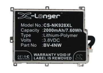 Replacement Battery Nokia BV-4NW for Lumia 928 RM5250 - 1