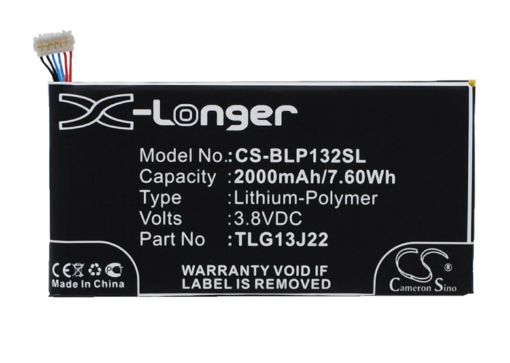 Battery Replacement Blu TLG13J22 for L132L Life ONE X - 1