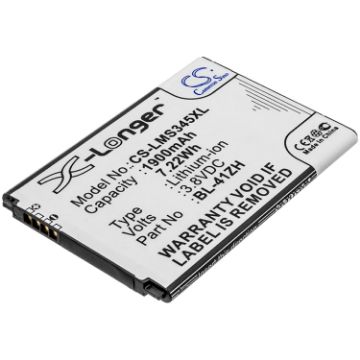 Replacement Battery for LG BL-41ZH BL-41ZHB EAC62378407 EAC62778201 C40 Power D213 - 1