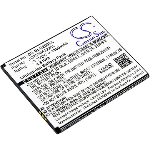 Blu C755843220L Battery Replacement for S010Q S0250UU - 1