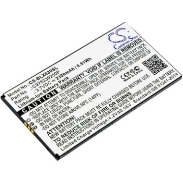 Battery Replacement Blu C975339250P for D0030UU Dash X Plus LTE - 1