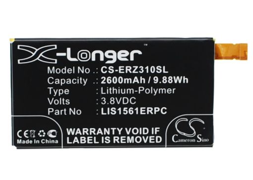 Sony Ericsson LIS1561ERPC Battery Replacement for Cosmos DS D5803 - 1