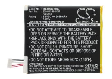 Battery Replacement for HTC 35H00188-00M 35H00188-00P 35H00191-00M 35H00197-04M BJ75100 BM35100 - 1