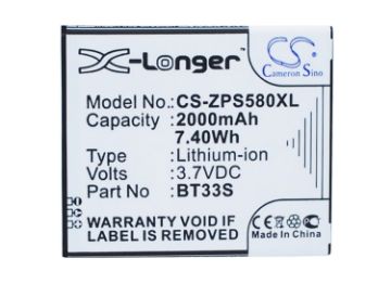 Battery Replacement Zopo BT33S for 6580 ZP580 - 1