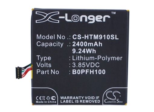 Battery Replacement HTC 35H00234-00M B0PFH100 for 0P9FH100 0PFH110 - 1