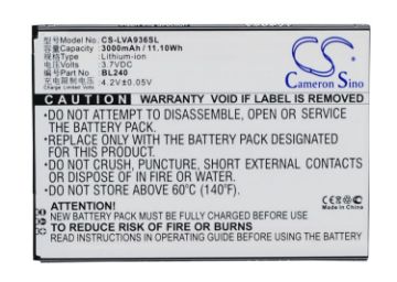 Lenovo BL240 Battery Replacement for A936 - 1