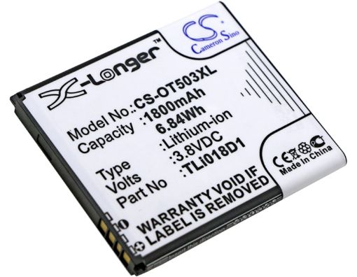 Replacement Battery for TCL TLi018D1 TLi018D2 One Touch Pop 3 (5) 4G - 1