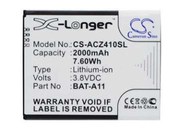 Battery Replacement Acer BAT-A11 KT.0010K.007 for Liquid M330 Dual SIM - 1