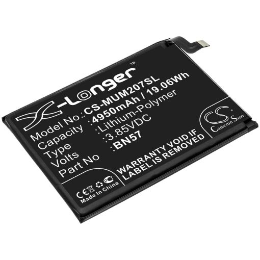 Xiaomi BN57 Battery Replacement for Poco X3 NFC M2007J20CG - 1