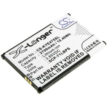 Kyocera 5AAXBT108GEA SCP-71LBPS Battery Replacement for DuraTR E4750 - 1