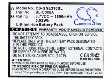 Gionee BL-C008A Battery Replacement for E3 E3T - 1
