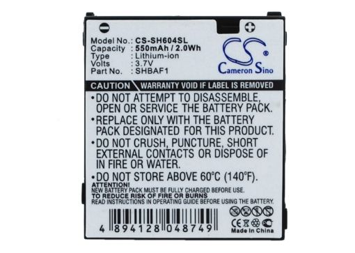 Sharp SHBAF1 Battery Replacement for V604SH - 1