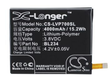 Lenovo BL234 Battery Replacement for A5000 DUAL P70t - 1