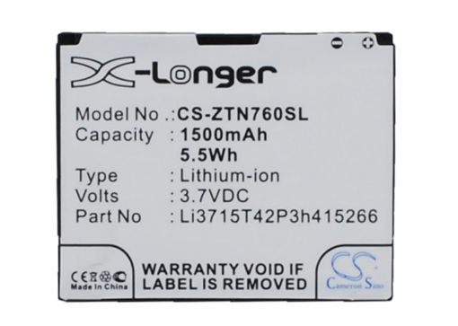 ZTE Li3715T42P3h415266 Battery Replacement for Aglaia Avail - 1