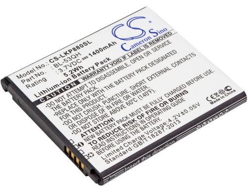 Battery Replacement Metropcs BL-53QH EAC61878605 for LGMS870 - 1