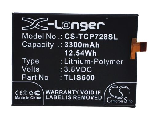 Replacement Battery Tcl TLiS600 for 3N I718M - 1