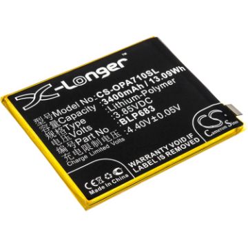 Replacement Battery Oppo BLP683 for A7x A7x Dual SIM - 1