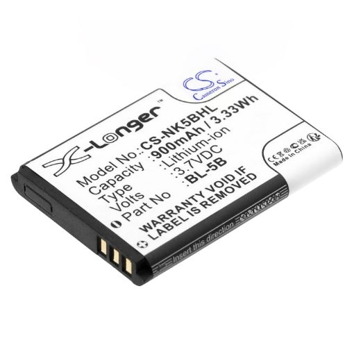 Battery Replacement Vivitar BLI-885 CEL10028 VIV-VB-5B for DVR850W - 1