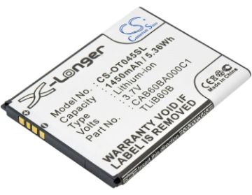 Battery Replacement Uscellular CAB60BA000C1 TLiB60B for ADR3045 Shockwave - 1