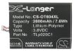 Alcatel CAC2000012C2 TLp020C1 TLp020C2 Battery Replacement for One Touch Idol 2 - 5
