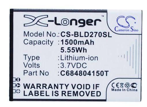 Battery Replacement Blu C6804804150T C684804150T for D270 D270a - 1