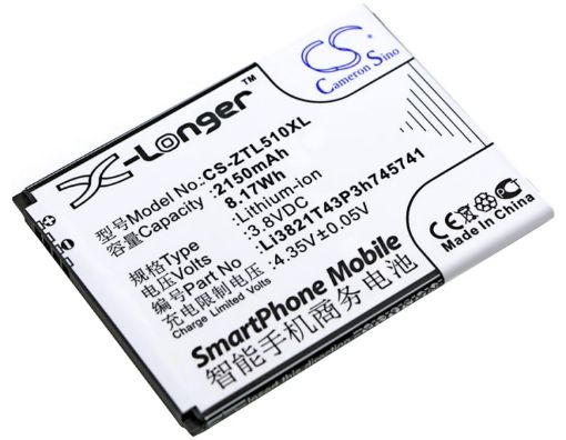 ZTE Li3821T43P3h745741 Battery Replacement for Blade L5 & L5 Plus - 1