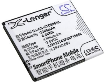 Zte LI3822T43P3h716042 Battery Replacement for Blade D6 Dual SIM - 1